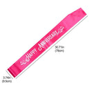 Ribbon Anniversary Celebration Satin Sash Happy Anniversary Shoulder Strap
