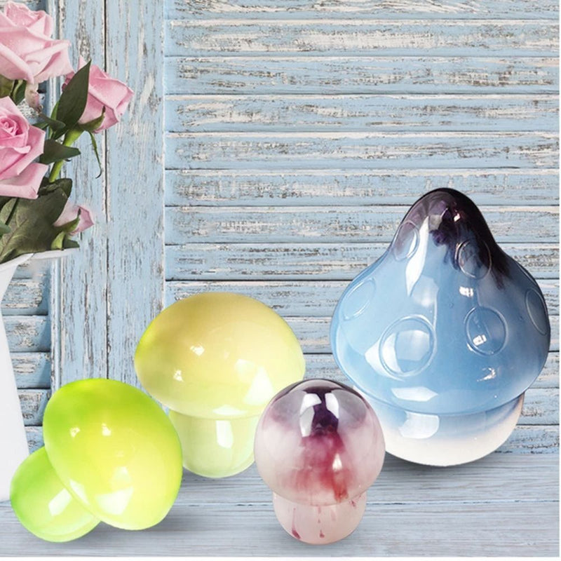 Decoration Mushroom Ornament Jar Mold Handmade Silicone Mold Crystal Epoxy Mold