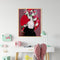 Girl with Flower Oil Paint By Number Kit DIY Frameless Drawing Picture for Ad
