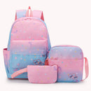 #A 3pcs School Backpack Cute Cartoon Fashion Crossbody Bag Kindergarten for Tr