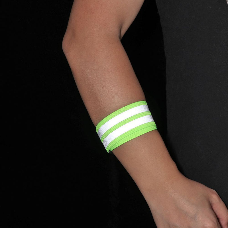 Wristband Cycling Reflective Strips Bicycle Bind Strap Warning Armband