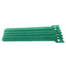 10pcs Durable Self Adhesive Cable Fastener Tape Wire Loops Strap (Green)