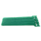 10pcs Durable Self Adhesive Cable Fastener Tape Wire Loops Strap (Green)