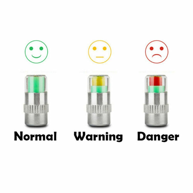Visiable Warning Sensor Indicator Air Pressure Valve Stem Caps Tire Gauge