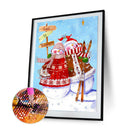5D DIY Diamond Painting Snowman Full Round Drill Mosaic Art Picture Rhinest