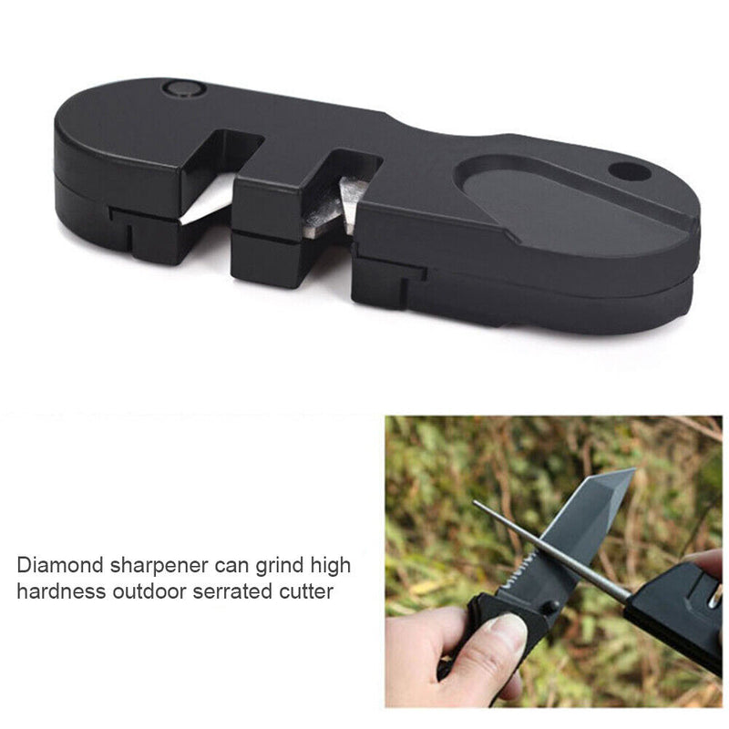 Outdoor Sharpener Diamond Tool Camp Hike Gear Tungsten Ceramic Sharpen Tool