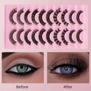 Faux Lashes Eyelashes Extension Fluffy Lashes Elevate Enlarge Eye (DH06-H5)