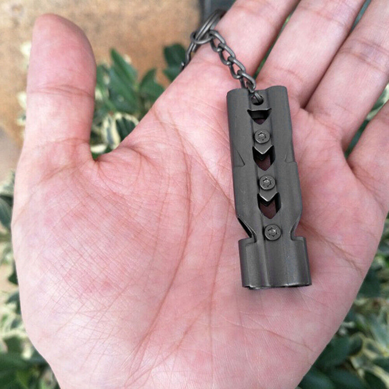 Double Tube Whistle Football Referee High Decibel Whistle for Outdoor Surviva