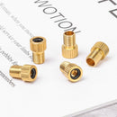 Brass Bike Parts Presta to Schrader Pump Connector Bike Valve Converter Adapter