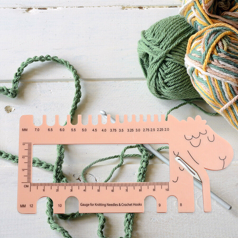 Hook Hook Gauge Size Guide Sheep Shape Sewing Knitting Measure Ruler Craft