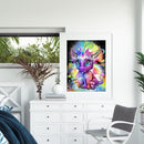 11CT Full Embroidery DIY Magic Horn Horse Stamped Cross Stitch Art Needlework