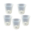 5pcs Orchid Planting Pots Transparent Seedling Garden Flower Pot (no Base) Newly
