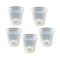 5pcs Orchid Planting Pots Transparent Seedling Garden Flower Pot (no Base) Newly