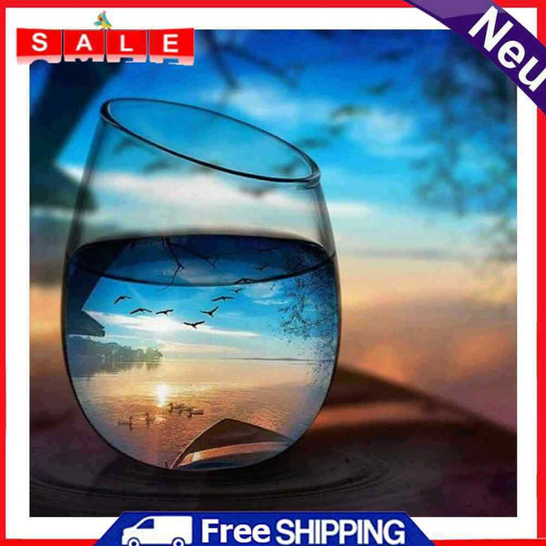 DIY Cup Shot Frameless Oil Paint by Numbers Kit Picture Handpainted Home Decor