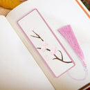 DIY Retro Bookmark Cotton Thread Craft Book Decor Embroidery Kit for Book Gif