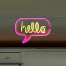 Neon Light Sign LED USB Tabletop Night Lamp Room Home Party Decor (Hello)
