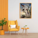 5D DIY Diamond Painting Kits Full Round Drill Girl and Wolf Mosaic Picture Decor