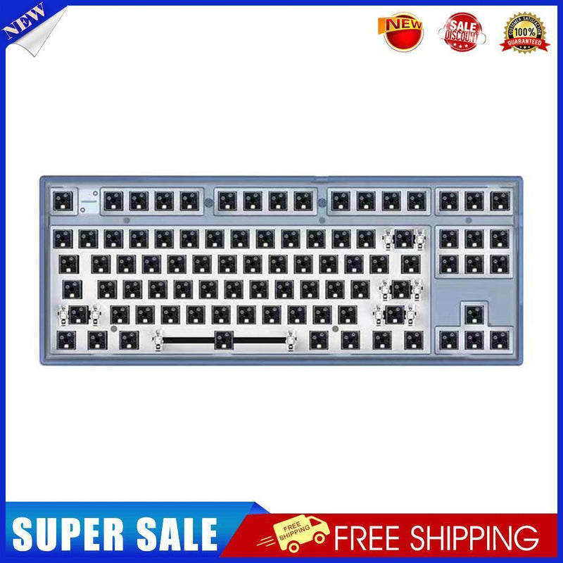 RGB Mechanical Keyboard for Flesports MK870 Smooth Kit (Transparent Blue)
