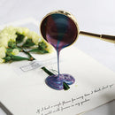Crystal Handle Sealing Wax Bead Melting Spoon for Scrapbooking (White)
