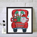 5D DIY Diamond Art Santa Car Partial Special Drill Picture of Rhinestone