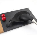 Silicone Spoon Pad Kitchen Utensils Spatula Heat Resistant Placemat (Black)