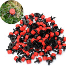 100pcs Micro Flow Drip Head 1/4" Adjustable Hose Garden Drip Water