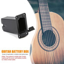 1pc Black Plastic Bass Pickup Active Guitar 9V Battery Box Guitar Accessory