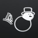 Snowman DIY Metal Stencil for Scrapbook Embossing Craft Cutting Die Decor