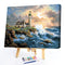 Oil Paint By Numbers Landscape Coloring Picture Drawing