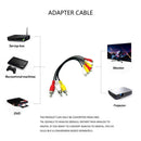 3 RCA Male Jack To 6 RCA Female Plug Splitter Audio DVD Adapter Video J9G8