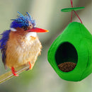 Felt Birdhouses Outdoor Balcony Hanging Bird Feeder Pet Supplies (Green)