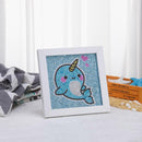 5D DIY Full Drill Special Shaped Diamond Painting Cute Whale Cross Stitch Newly