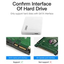 2.5 HDD SSD Case SATA to USB 3.0 Hard Drive Enclosure Support 8TB (White)