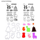 Birthday Silicone Clear Stamp+Metal Cutting Die Stencil DIY Scrapbook Decor