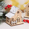 Wedding Party Tree Hanging LED Light Lamp Xmas Ornament Christmas Wood House