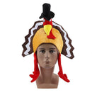 Funny Carnival Chicken Leg Hat Christmas Thanksgiving Turkey Decoration F3U4