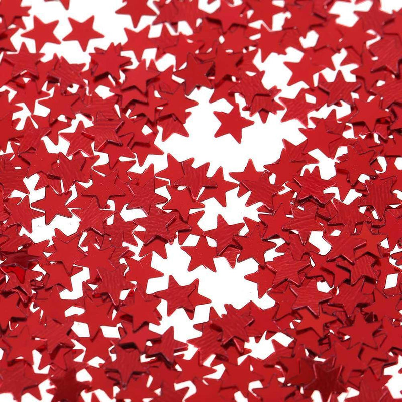 6000pcs Star Table Confetti Sprinkles Birthday Wedding Party Decor(Red)