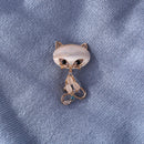 Classic Multicolor Opal Stone Brooches Women Fashion Animal Crystal Pin Brooch