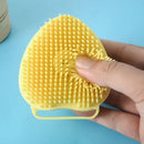 Soft Pet Dog Bath Shower Shampoo Brush SPA Massage Clean Scrubber (Yellow) Newly