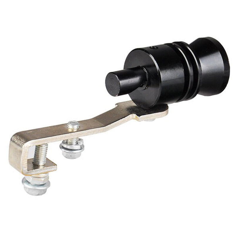 Car Motorcycle Exhaust Tip Whistler Turbo Sound Simulator Blow Off Valve Black
