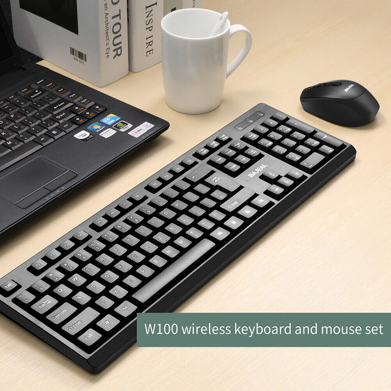 2.4G Wireless Keyboard Mice Combo Kit Computer Accessories for Notebook Desktop PC