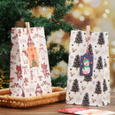 Countdown Hanging Tags Christmas Advent Calendar Holiday Paper Bag Number Label