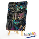 Canvas Painted Oil Paint By Numbers Priest DIY Wall Art Modern Bedroom Deco