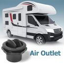 Universal 60mm Round A/C Air Outlet Vent for RV Bus Boat Yacht (Black)