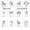 DIY Craft Scrapbooking Layering Stencils Constellations Embossing Template