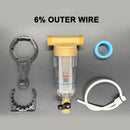 Copper Faucets Front Purifier Household Tap Water Heater Pre-Filter (25mm) Newly