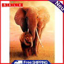 5D DIY Diamond Painting Snuggle Elephant Full Round Drill Cross Stitch Mosaic