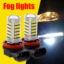 2x H8 LED Car Fog Light Bulbs 6000K 3030 SMD LED Car Driving Fog Lamp Bulbs