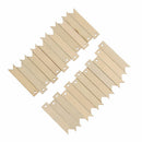 Unfinished Rectangle Gift Hanging  Wooden Tags Scrapbooing Rope Wedding