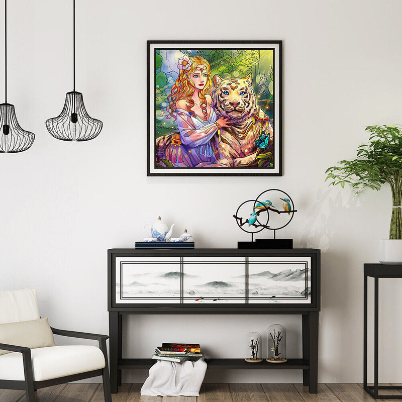 Diamond Painting Partial Special Starfish Beauty and the Tiger of